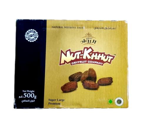 Almond Associates Herbanuts Medjoul Natural Dates Dry Fruit - 500gms ( Large), Box Pack Medjoul Dates Large