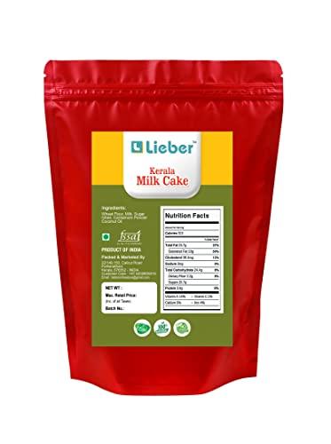 Lieber Lieber Kerala Traditional Kozhikod Special Milk cake sweet | Delicious Homemade Burfi Paal Cake sweet - Ready to eat - No preservatives No flavours | Hygienically Packed (400 gm)