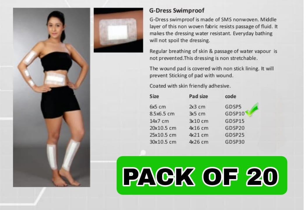 Generic G DRESS 10,G DRESS SWIMPROOF BANDAGES,GDSP 10,PACK OF 20