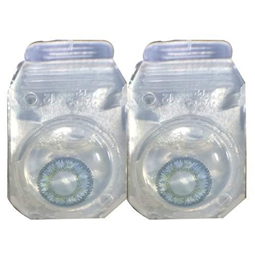 Iconic eye Iconic Eye Sky Blue Color Party Lens, Occasionally Lens Use Upto More Than 6 Months with Case and Solution