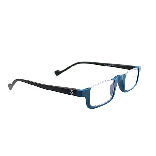 ESPERTO READERS ESPERTO READERS Roady Reading Glasses - Blue Cut Lens With Antireflection & Ultra Light Weight For Men & Women +1.00 to +3.00 Power Half Rim - Blue (+1.75)