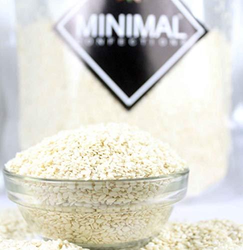 minimal Minimal Hulled White Sesame Seed/Nylon White Till,1kg