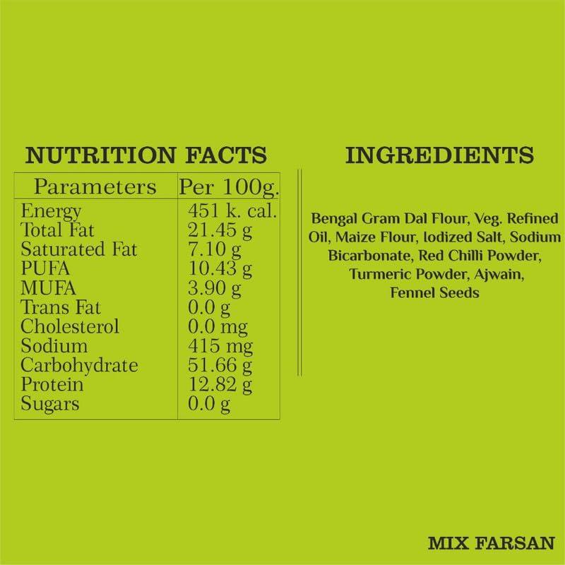 MAHASAGAR Mahasagar Farsan Tasty Mix Farsan Tasty - Pack of 4 X 250grams - 1Kg| Misal Pav Farsan Tasty|Namkeen