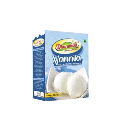 DHARMASUT Strawberry + Mango + Pista + Vanilla + Rajbhog Ice Cream Powder | Pack of 5 | 500 gm