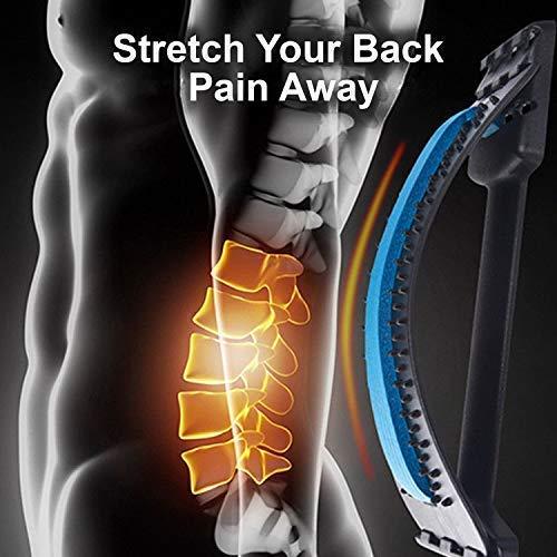 MOHAK MOHAK Back Massager Lumbar Support Stretcher Relaxation Mate Spinal Pain Relief Chiropractor (Multicolour)