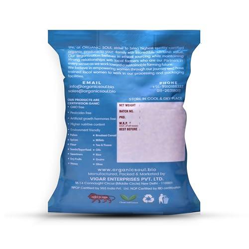 Organic Soul Organic Organic Soul, Organic Whole Grain Wheat Chakki Atta/Flour, 1Kg