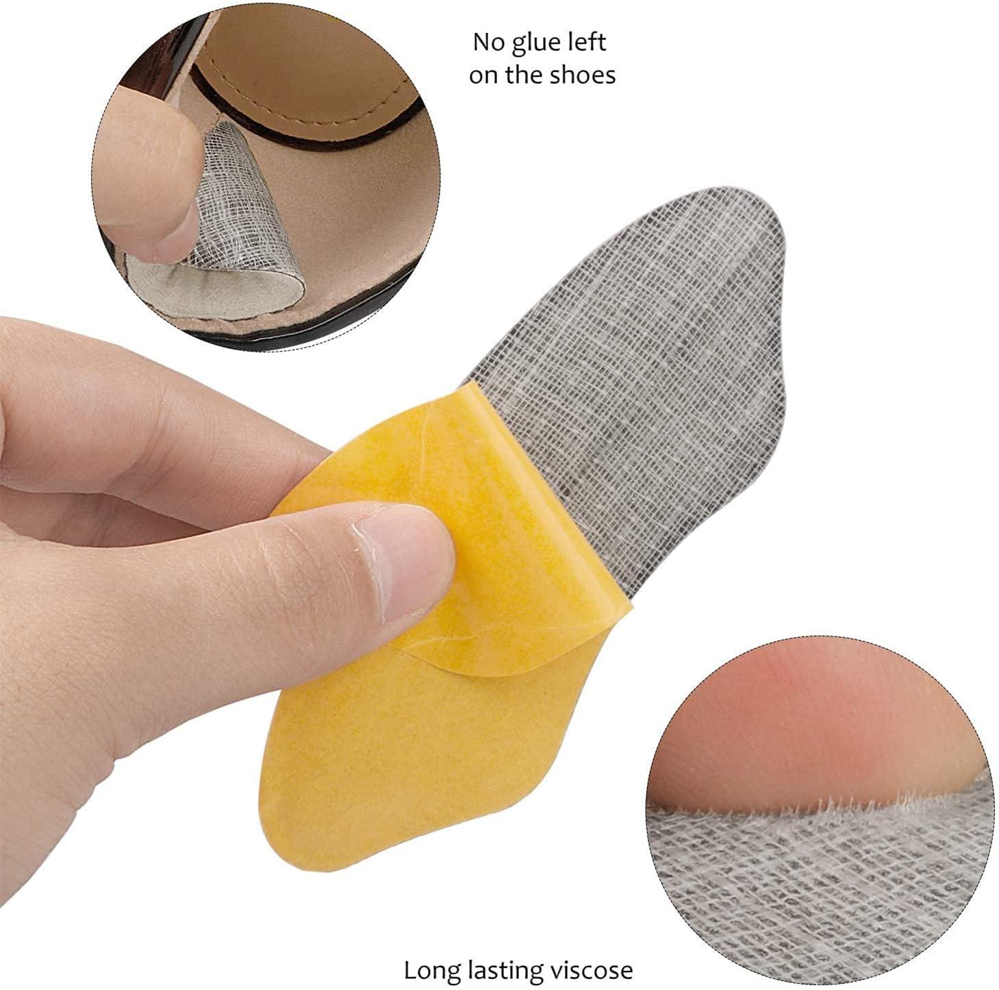 MATIE FIX MATIE FIX Heel Grips Liner Cushions Inserts for Loose Shoes, Heel Pads Snugs for Shoe Too Big Men Women, Filler Improved Shoe Fit and Comfort, Prevent Heel Slip,Blister (4 Pairs )(Pale Apricot+Black)