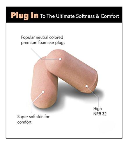 HEAROS HEAROS Ultimate Softness Series Ear Plugs, Beige, 56 Pair