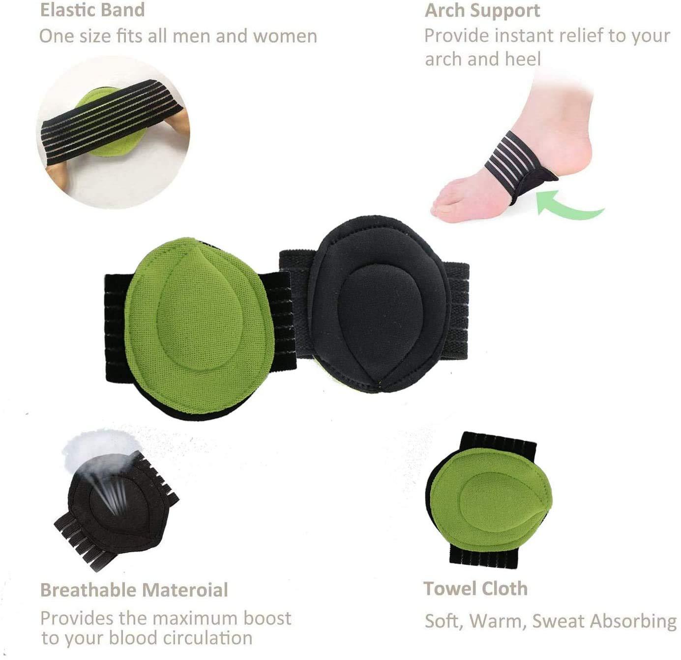 Wonderwin Arch Support,6 Pairs Compression Fasciitis Cushioned Support Sleeves, Plantar Fasciitis Foot Relief Cushions for Plantar Fasciitis, Fallen Arches, Achy Feet Problems for Men and Women