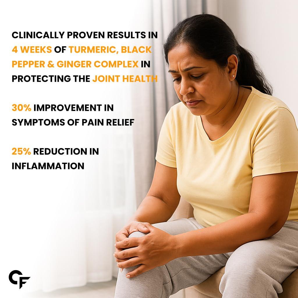 Carbamide Forte Carbamide Forte Curcumin Tablets with Piperine Tablets with 95% Curcuminoids |Anti inflammatory Supplement for Adults with Curcuma Longa, Turmeric Powder & Ginger 60 Veg Tablets (Pack of 3)