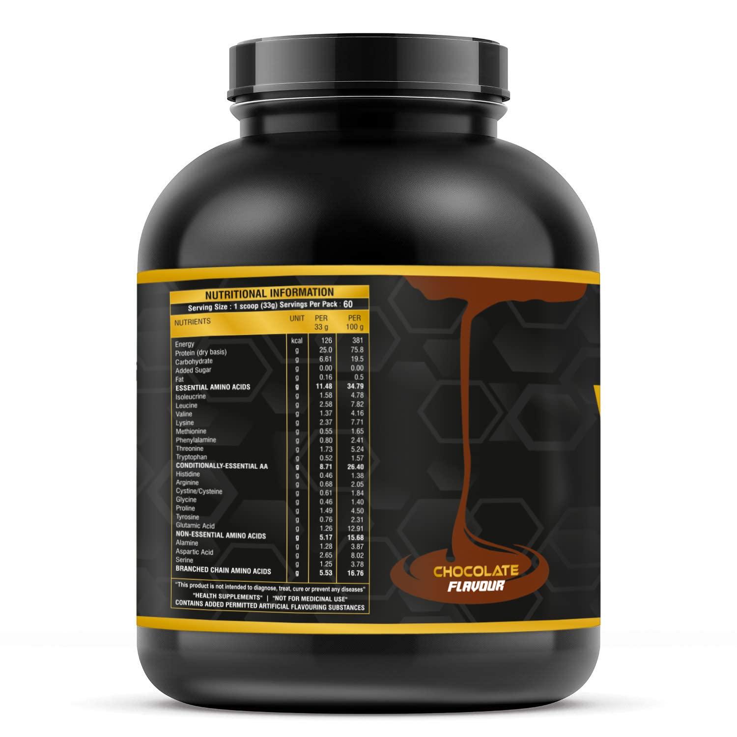 ANKERITE Ankerite Whey Pro Gold whey protein powder for men muscle gain | gym protein powder for men | gym supplement with 25g of protein per serving | whey protein 2kg.