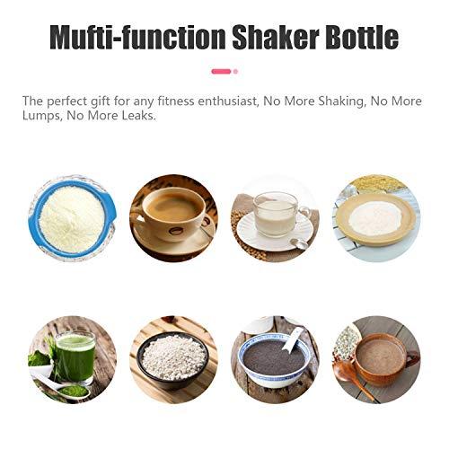 Qunan Qunan 380mL Electric Protein Shaker Bottle Portable M er Cup Powered Coffee Shaker Cups plement M er for Protein Shakes Gym Pre-Workout