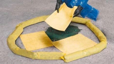 DEMEANOR DEMEANOR Chemical Absorbent Pads (40cm x 50cm) (286 gsm)(Pack of 100) (100)