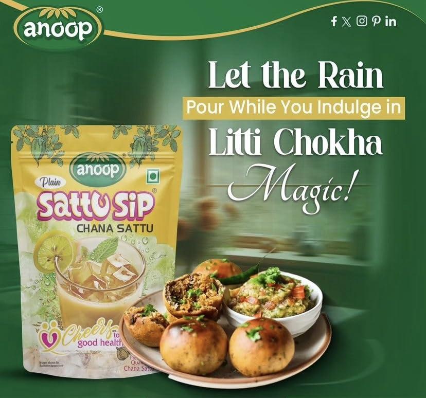 Anoop Anoop Sattu (Channa Sattu Sip) (500gms*4) Pack of 4 (2kg)