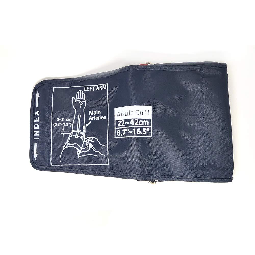Sahyog Wellness Sahyog Wellness Single Tube Extra Long XXL Size Blood Pressure Monitor Machine Cuff (22-42 cm) - Compatible with All Brands (Dark Blue)
