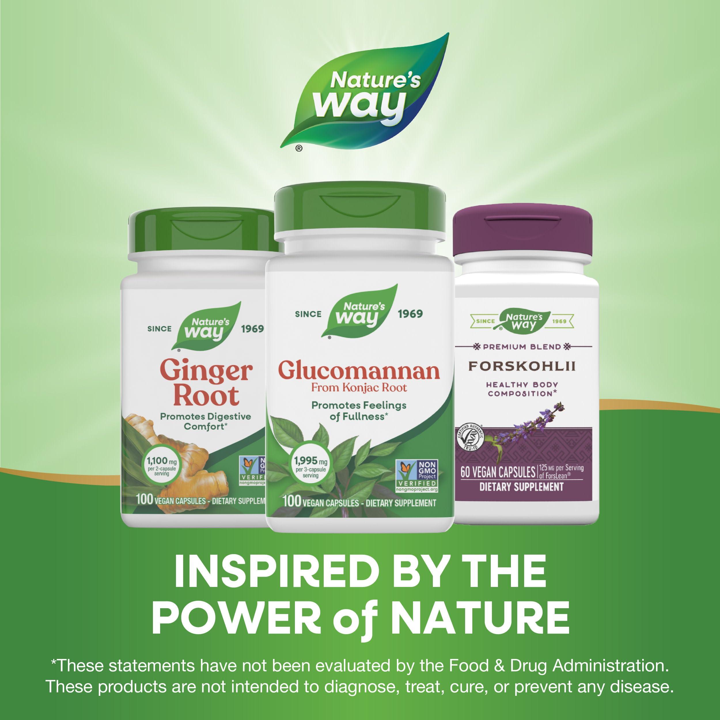 NATURE'S WAY Nature's Way Glucomannan Konjac Root 665 mg (Pack Of 100 Capsules)