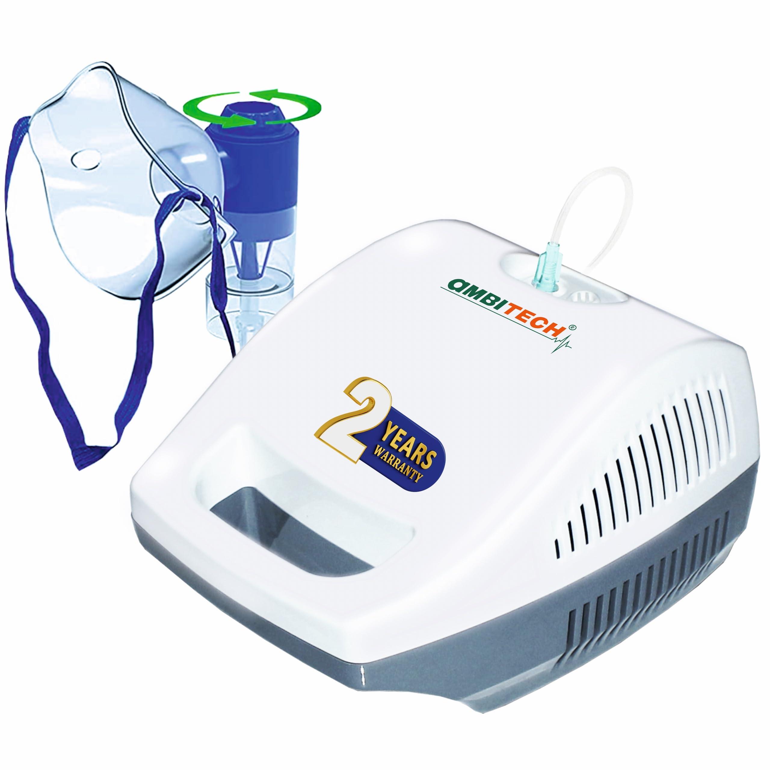 AMBITECH AmbiTech Easy NC 12 Nebulizer Machine With 2 Year Replacement Warranty For Adults & Kids