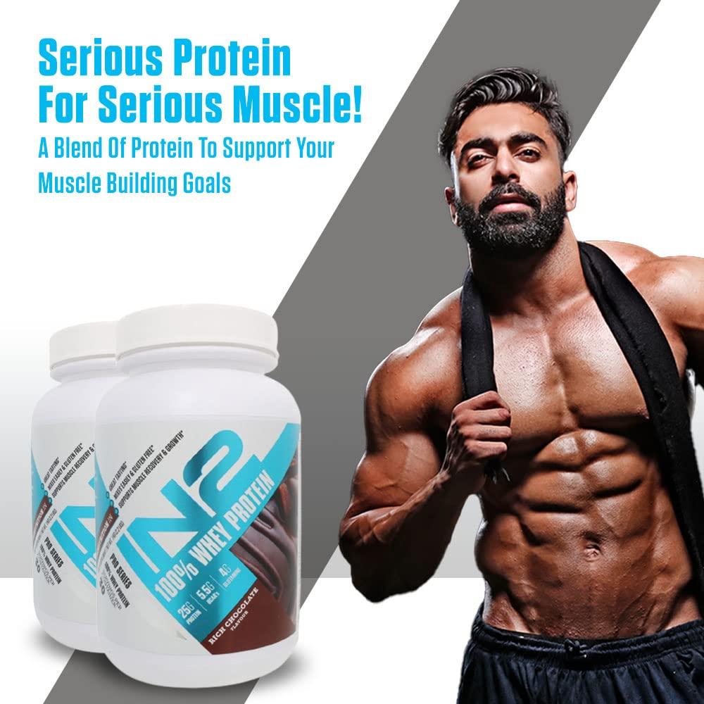IN2 IN2 100% Whey Protein (1 kg (Pack of 1), Chocolate)