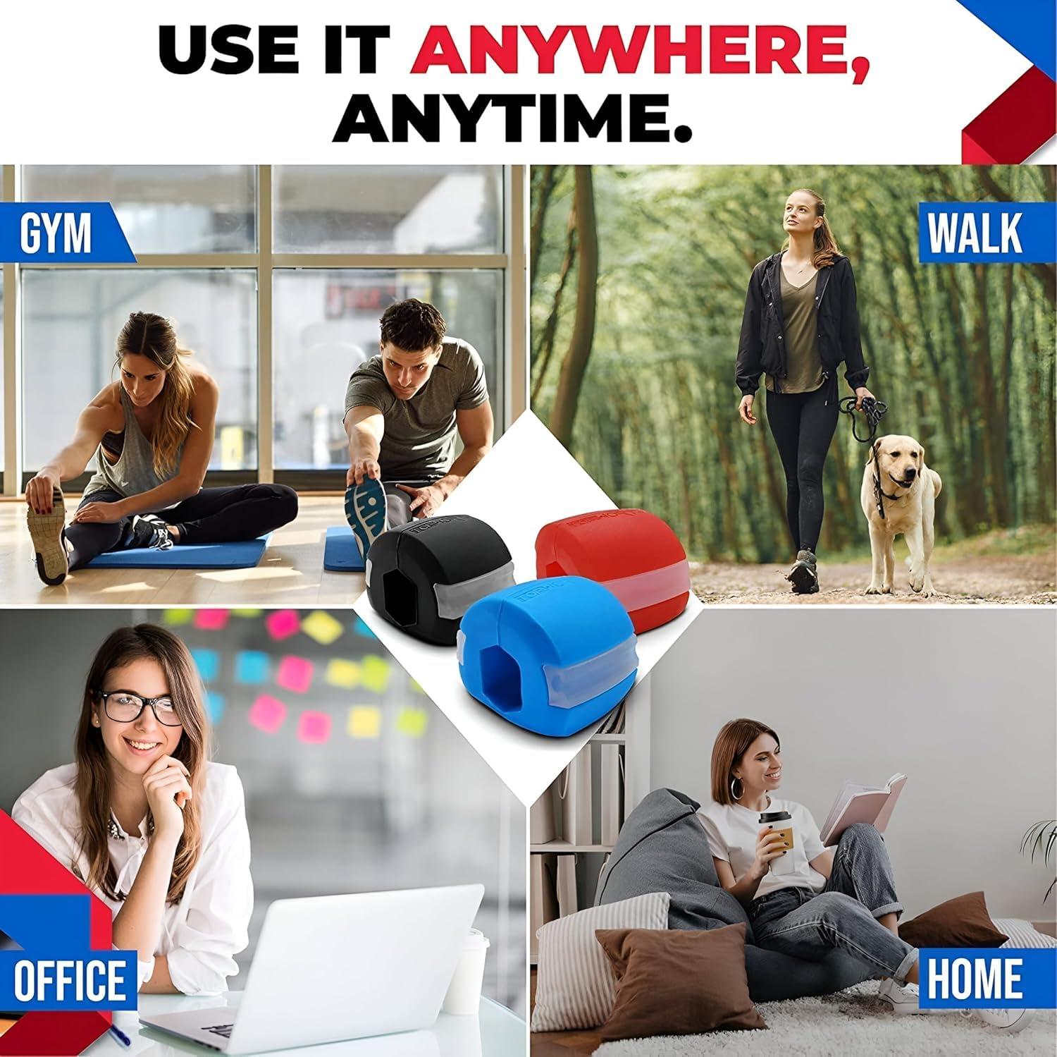 OXYBOOST Oxyboost Breathing Trainer with jaw trainer, Lung Capacity Exercise Device and Lung Exerciser for Respiratory Muscle Exercise and Increased Sports Breathing Fitness| Lungs Exercise Equipment