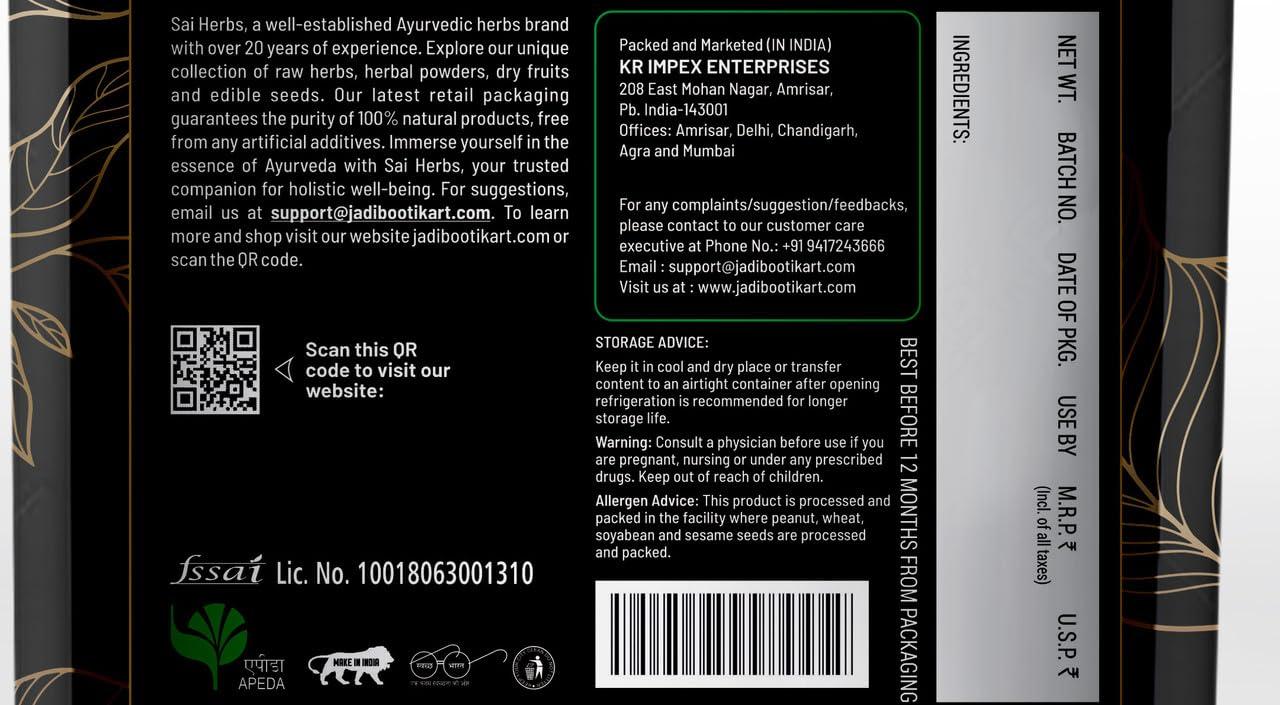 SAI HERBS SAI HERBS Brahmi Centella Ayurvedic Churan - Mandukparni Ayurvedic Churan - Mandookparni Ayurvedic Churan - Centella Asiatica Churan - Pure & Natural (100 Grams)