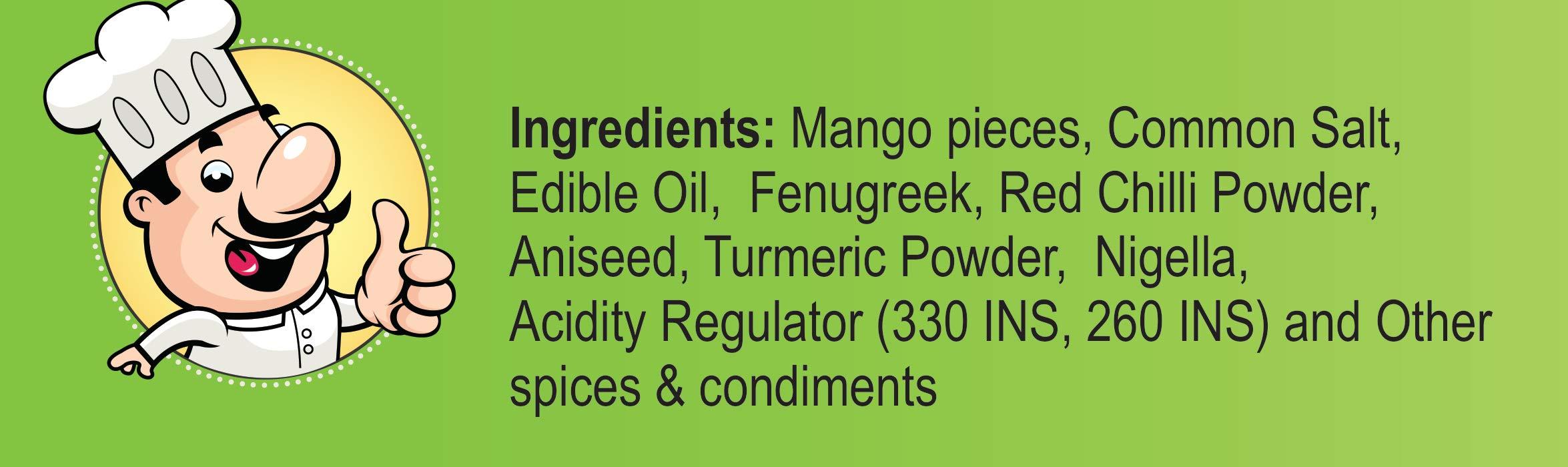 Flavero Flavero Mango Heeng Pickle (400gm) | Peeled and Seedless Mango Pickle | Enjoy Our 22 Varieties of Pickles | Visit Flavero Store