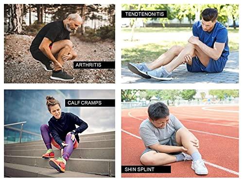 Ion Clad Ion Clad Copper Compression Calf Sleeve- Shin Support Socks for Relief from Leg Cramps, Shin Splints, Varicose Veins Injury Pain Guard - Recovery for Men & Women-Sports, Gym & Running (M)