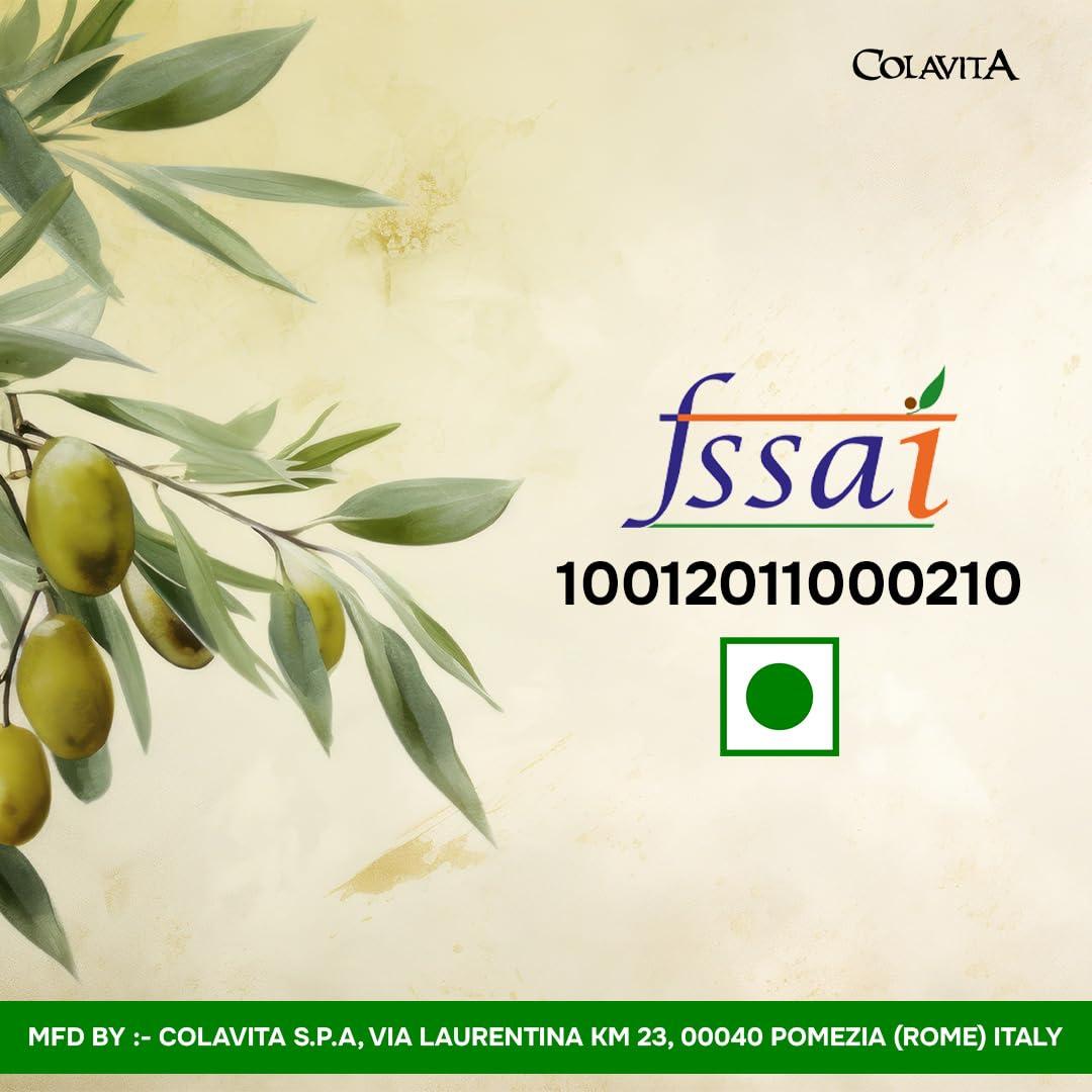 COLAVITA Colavita Extra Virgin Olive Oil (250 ml) | Italian Premium Selection | Imported from Italy | Premium Olive Oil for Cooking, Dips and Marinades | Cold Pressed Oil from Italian grown Olives | Timeless Bottle Pack