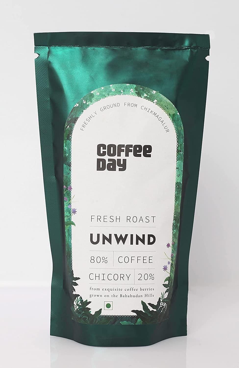 Cafe Coffee Day Cafe Coffee Day - Filter Coffee Powder Starter Pack 75 Gm Packet Each (Pack Of 5)|South Indian Filter Coffee Powder, Medium To Dark Roast|Peaberry, Unwind, Refresh, Comfort & Relish