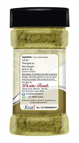Desire Desire Curry Leaf Powder 80 Gram [Dried Kadi Patta Powder]
