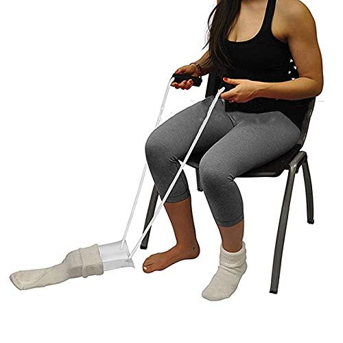 Shanrya Socks Helper, Elderly Sock Aid Effective Tool ABS NonSlip Foam Handle for People in Need for The Elderly for Patient for Aldult