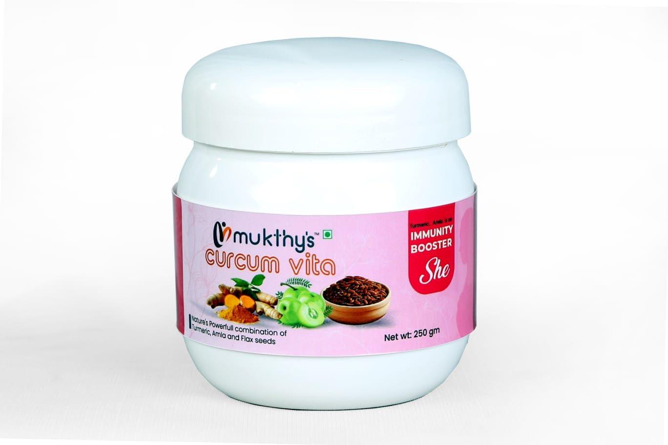 Mukthy\'s Mukthy\'s CURCUMVITA-Homemade 100% vegetarian food supplement for immunity(Woman) (250)