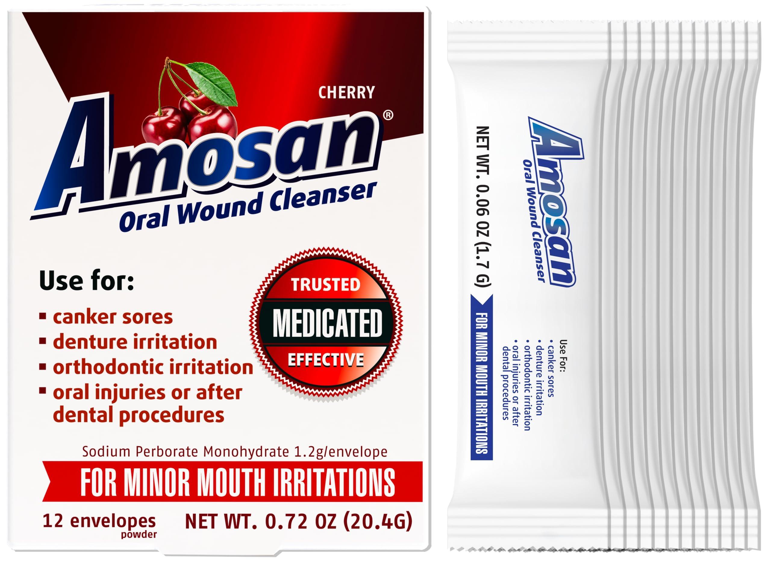 Amosan Amosan Oral Wound Cleanser - Cherry