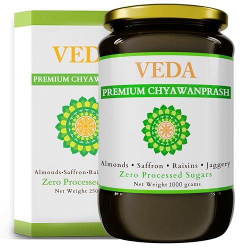 VEDA Veda Premium Chyawanprash - Jaggery Based Sugar Free Chyawanprash | 1000 g | Enriched with Almonds & Saffron