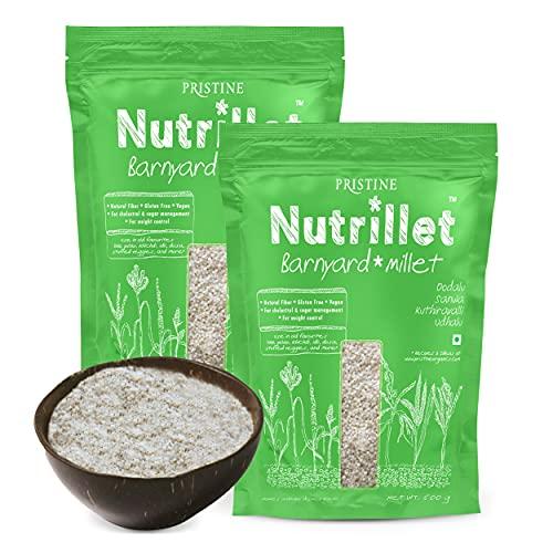 Pristine PRISTINE Nutrillet Healthy Barnyard Millet Pouch, 500g (Pack of 2)