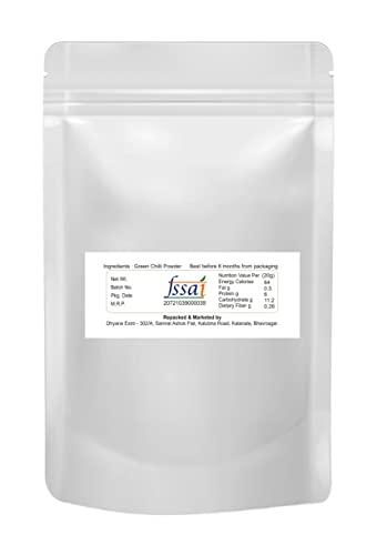 Generic Dhyana Exim Green Chilli Powder 1KG ( 500gm x 2 Pack ) Hari Mirchi Powder for Cooking