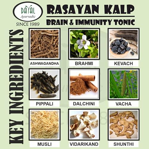 Dayal Ayurvedic Dayal Ayurvedic Rasayan Kalp Brain Tonic With Brahmi, Shankhpushpi, Ashwagandha and Other 8 Herbs & Botanicals Pack Of 1(225ml X 1)