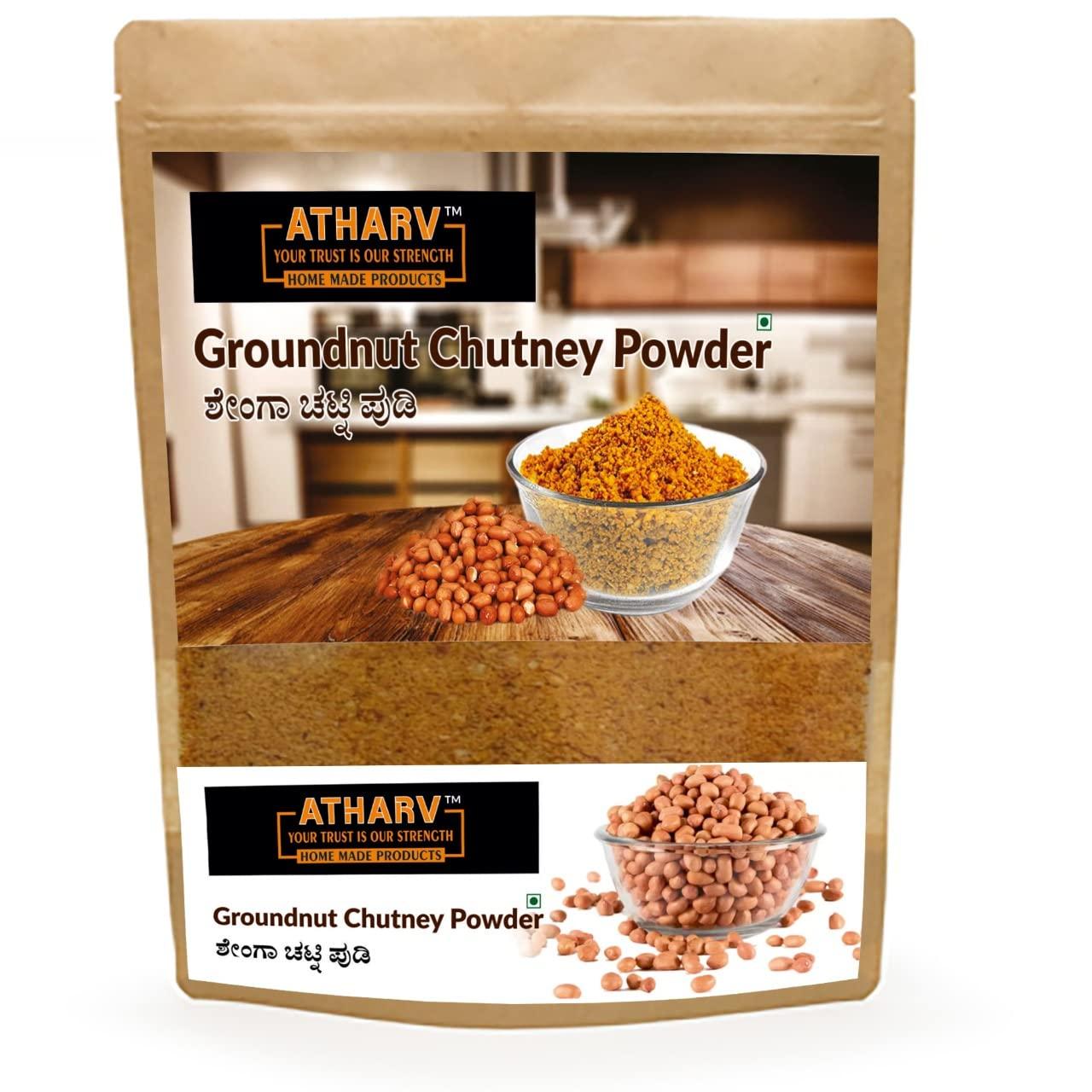 ATHARV HOME MADE PRODUCTS ATHARV HOME MADE PRODUCTS - Groundnut Chutney Powder - (Pack of 5-1Kg)