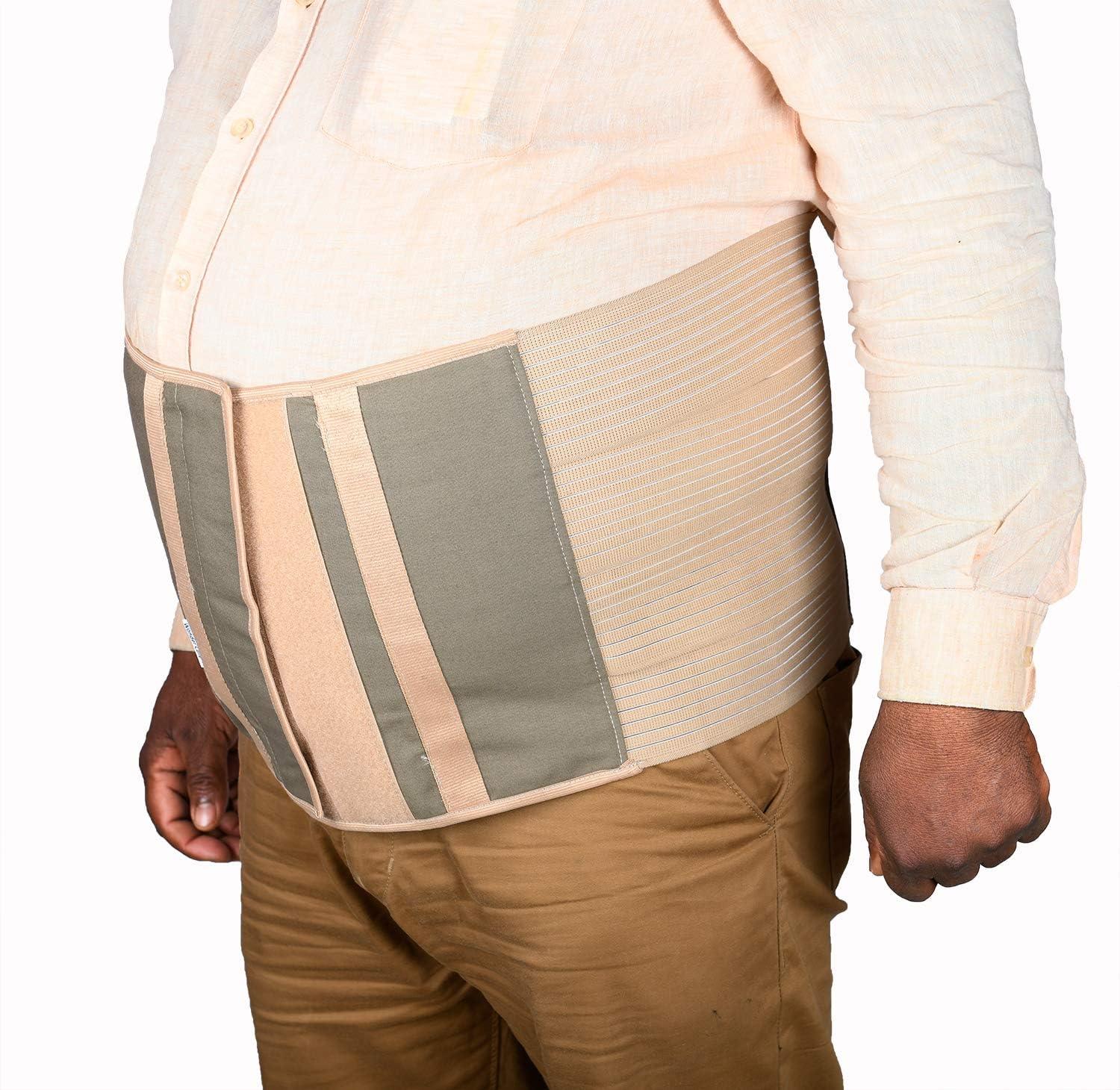 Wonder Care Wonder Care Plus Size Bariatric Abdominal Binder Obesity Girdle Belt for Overweight Men & Women with Large Belly Big Stomach (SIZE 2)