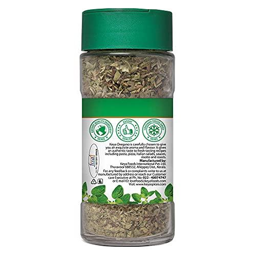 KEYA Keya Premium Herbs Combo Oregano 10gm | Mixed Herbs 25gm | Glass Bottle | Pack of 2