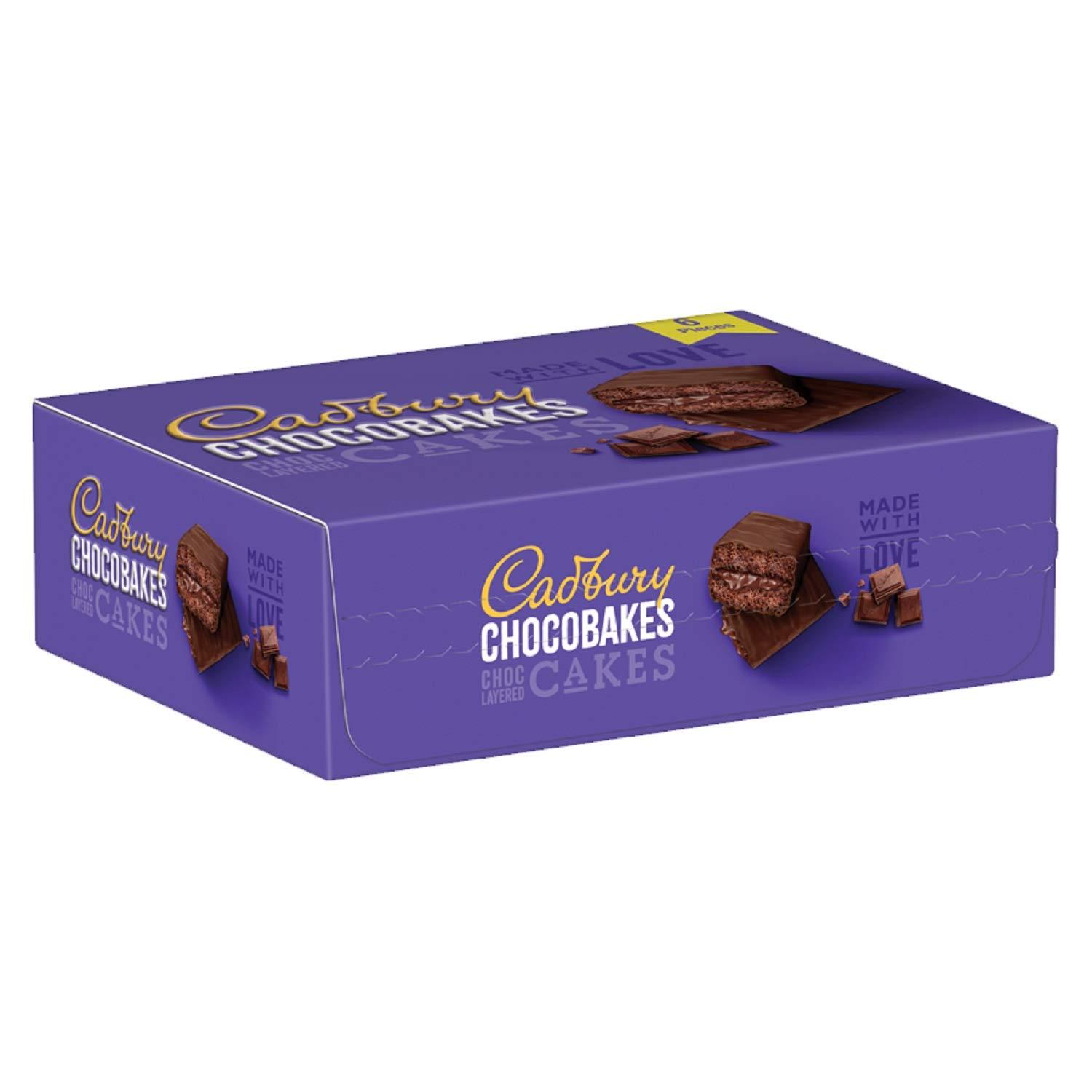 Cadbury Cadbury Chocobakes Chocolate Cake Large (Pack Of 5), 630 Grams