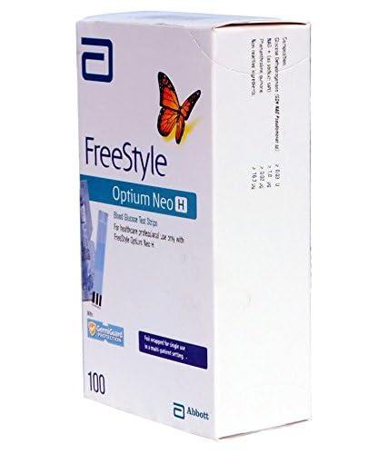 Anmol Anmol Freestyle Optium Neo H100 Blood Glucose Test Strips With 100 Lancets