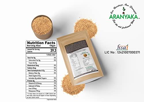 Aranyaka Aranyaka Palmyra Palm Sugar 500gm| Palm Jaggery Powder| From 100% Pure Palm Blossom Nectar| Natural Sweetener, Sugar Alternative | Unrefined | Vegan | Traditionally Made (500 g (Pack of 1))