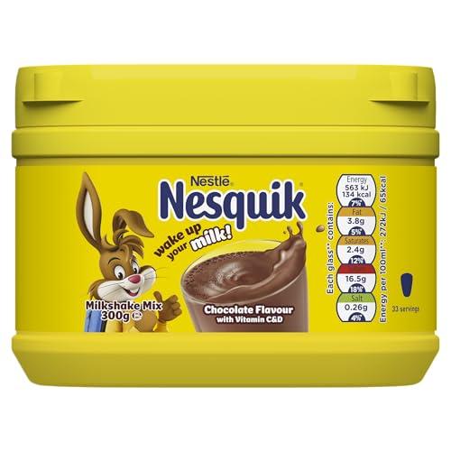 Nesquik Nesquik Nestle Nesquik Chocolate Flavour Milkshake Mix, 300 G, (103066141), No Artificial Sweeteners