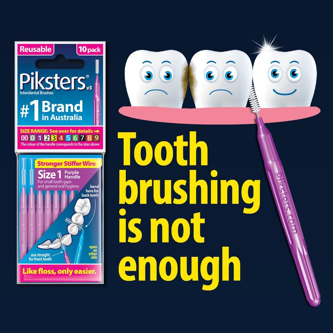 Piksters Piksters Interdental Brushes | 35 Pack | Size 00 - Pink