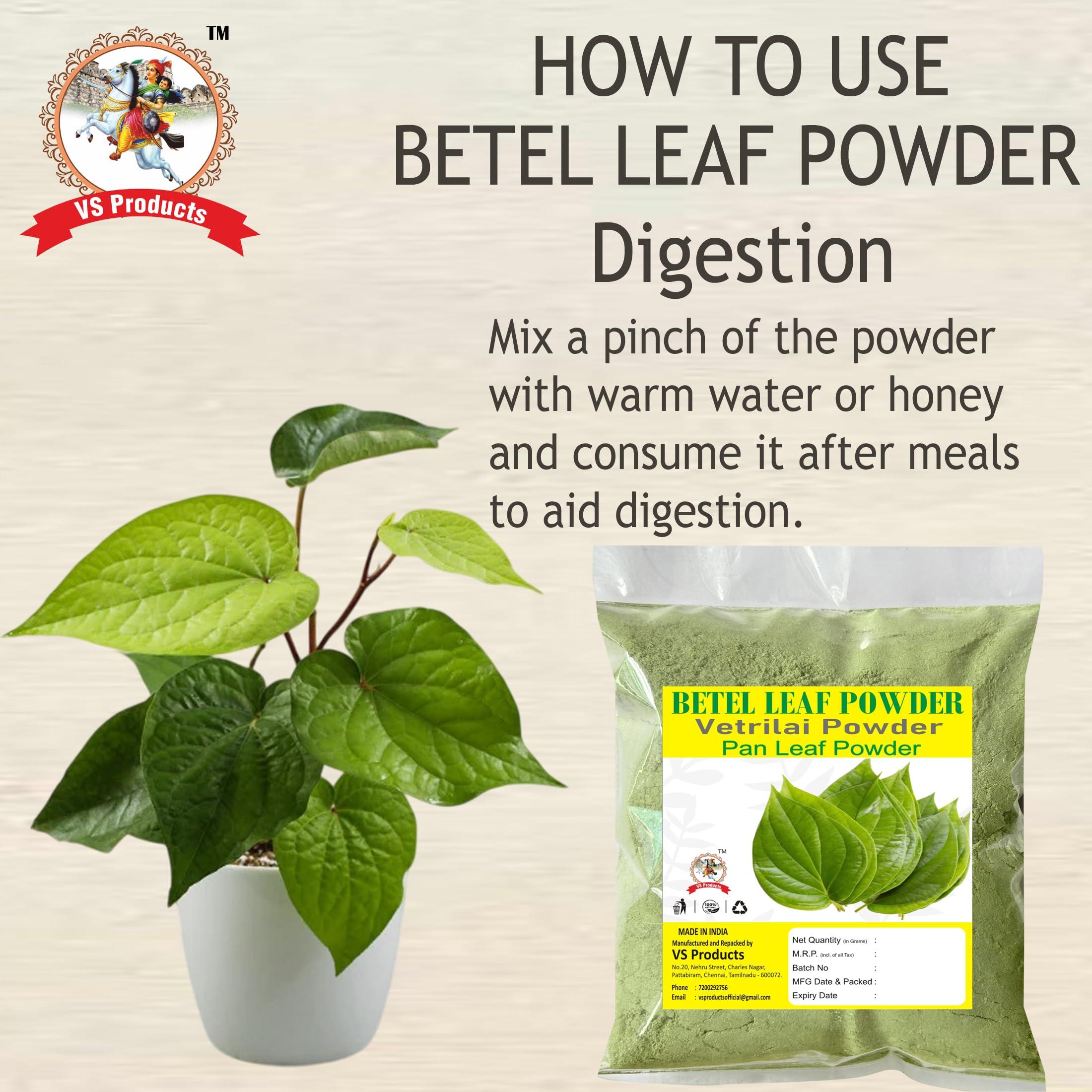 VS Products VS Products Betel Leaf Powder 800g, Paan Leaf, Vetrilai, Banarasi Paan Powder (Pack of 8 x 100g)