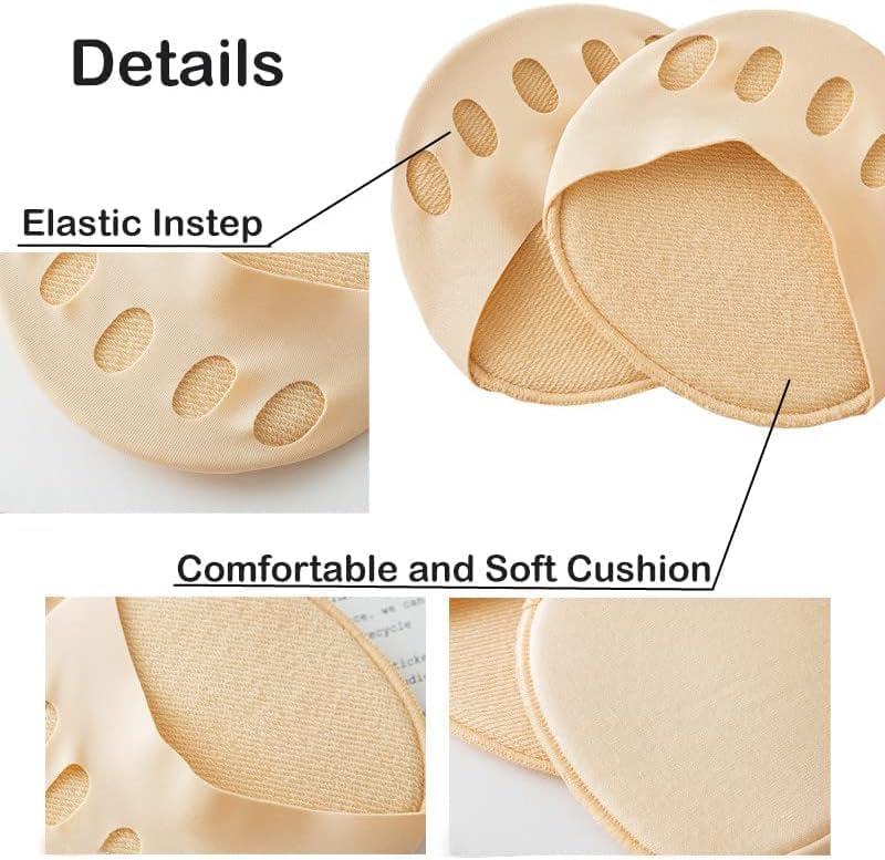 FLORISCA Florisca Honeycomb Forefoot Pads Women High Heels Invisible Socks Cushions For Pain Relief Non-Slip Toe Socks Reusable Ball Of Honeycomb Fabric Pads Invisible Women And Men 1 Pair