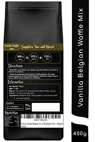 La Casa La Casa French Vanilla + Chocolate + Red Velvet + Black Choco Belgian Waffle Mix | Combo Pack | Pancake Mix | Multigrain | Vegan | Egg-Less | Extra Crisp | Pack of 4 | 1.6 Kgs |