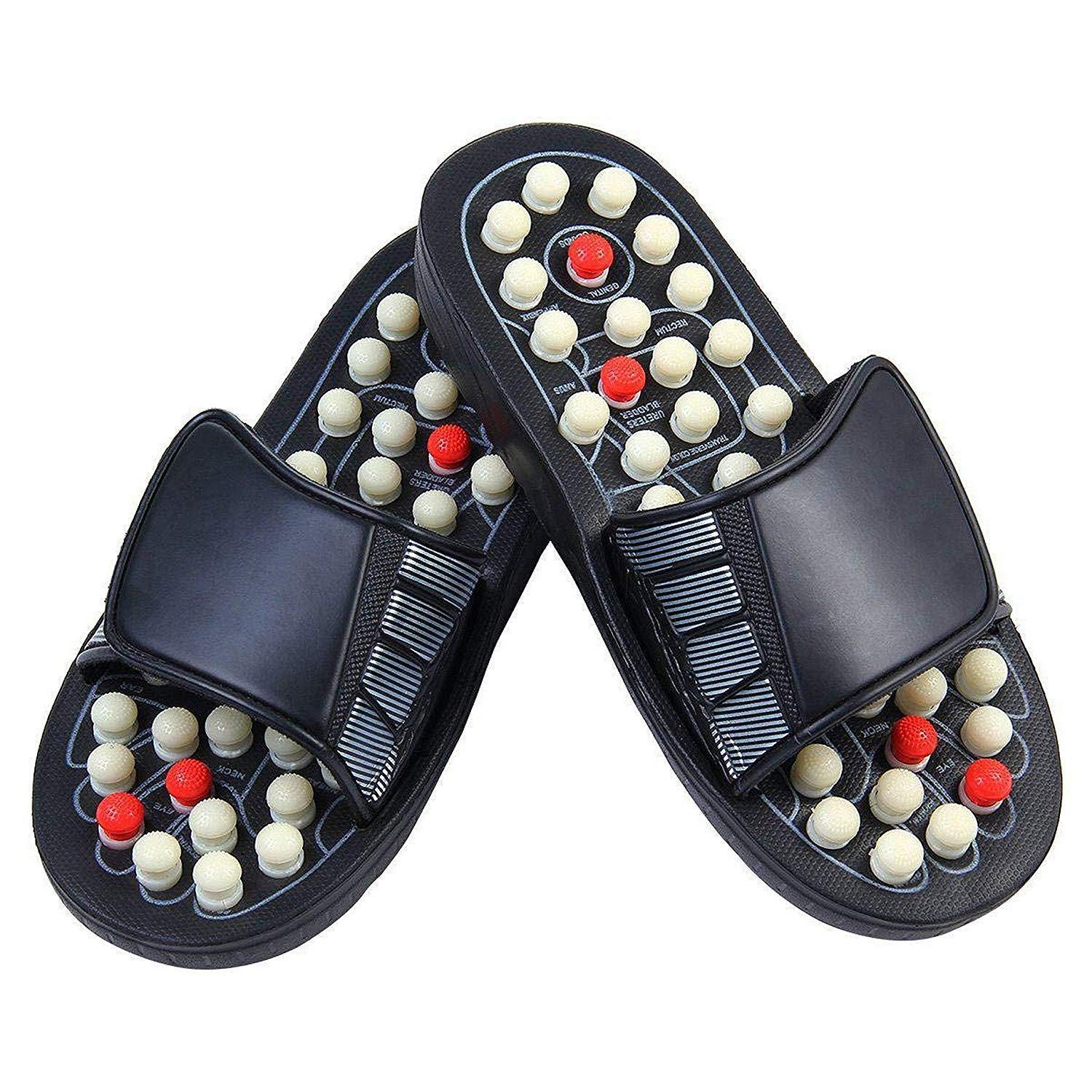 ACi ACi Accupressure Spring Accu Magnetic Therapy Yoga Slippers Paduka for Full Body Blood Circulation Natural Leg Foot Massager Relaxation Slippers For Men and Women (Unisex) (8)