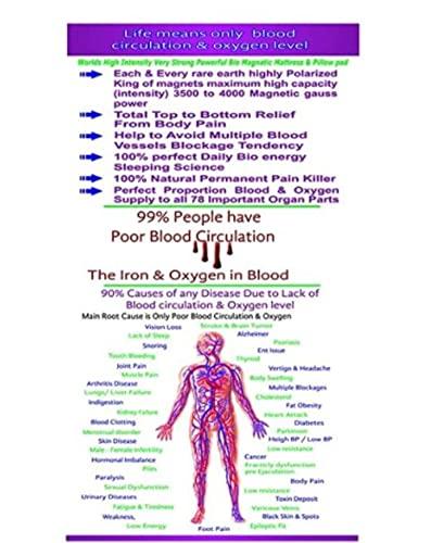 CDRS CDRS Bio Magnetic Mattress Topper/Pad Magnetic Therapy | 240 GSM