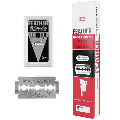 Feather Brand Feather Brand Hi-Stainless Platinum Double Edge Men Razor Blades, 100 Count
